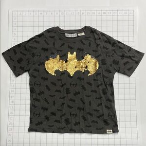 Zara Kids Batman Sequin T-Shirt - Black and Gold
